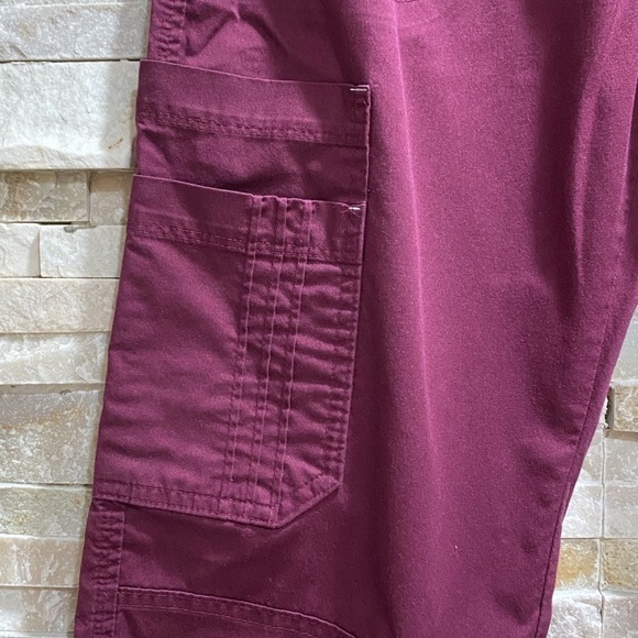 MAVEN scrub burgundy pants - Picture 6 of 11